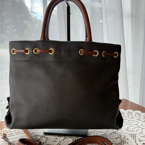 Dooney & Bourke Wakefield Black Leather 
Tassel Tote - Picture 4 of 10